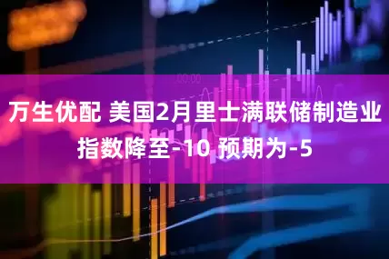 万生优配 美国2月里士满联储制造业指数降至-10 预期为-5